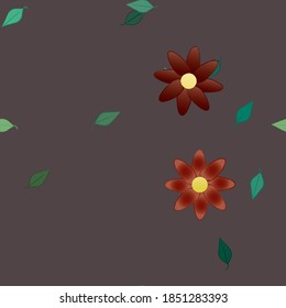 Floral abstract background texture. Seamless flowers pattern.