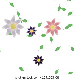 Floral abstract background texture. Seamless flowers pattern.