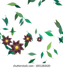 Floral abstract background texture. Seamless flowers pattern.