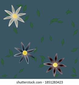 Floral abstract background texture. Seamless flowers pattern.