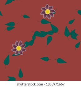 Floral abstract background texture. Seamless flowers pattern.