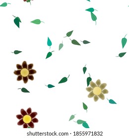Floral abstract background texture. Seamless flowers pattern.