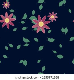Textura de fondo floral abstracta. Patrón de flores sin foco.