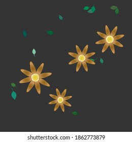 Floral abstract background texture. Seamless flowers pattern.