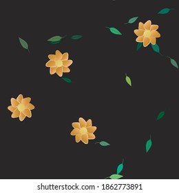 Floral abstract background texture. Seamless flowers pattern.