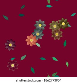 Floral abstract background texture. Seamless flowers pattern.
