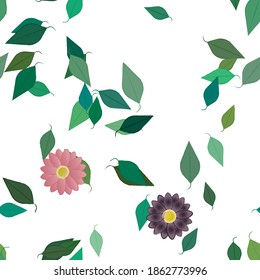 Textura de fondo floral abstracta. Patrón de flores sin foco.
