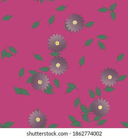 Floral abstract background texture. Seamless flowers pattern.