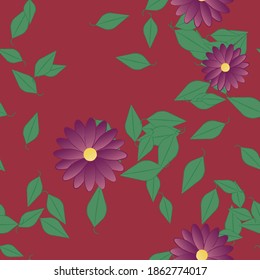Textura de fondo floral abstracta. Patrón de flores sin foco.