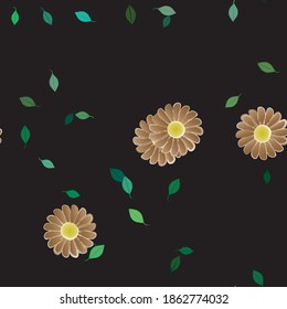 Floral abstract background texture. Seamless flowers pattern.