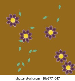 Floral abstract background texture. Seamless flowers pattern.