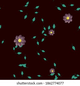 Floral abstract background texture. Seamless flowers pattern.