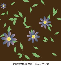 Floral abstract background texture. Seamless flowers pattern.