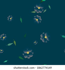 Floral abstract background texture. Seamless flowers pattern.
