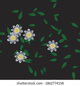 Floral abstract background texture. Seamless flowers pattern.