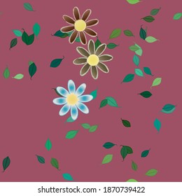 Floral abstract background texture. Seamless flowers pattern.
