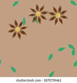 Floral abstract background texture. Seamless flowers pattern.