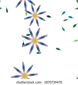 Floral abstract background texture. Seamless flowers pattern.