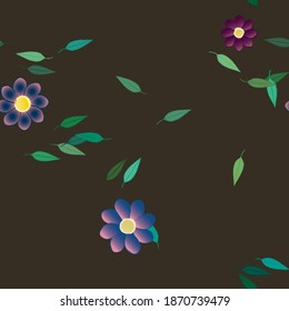 Floral abstract background texture. Seamless flowers pattern.