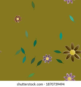 Floral abstract background texture. Seamless flowers pattern.