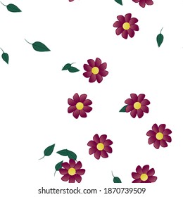 Floral abstract background texture. Seamless flowers pattern.