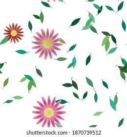 Textura de fondo floral abstracta. Patrón de flores sin foco.