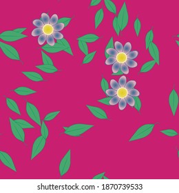Floral abstract background texture. Seamless flowers pattern.
