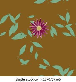 Floral abstract background texture. Seamless flowers pattern.