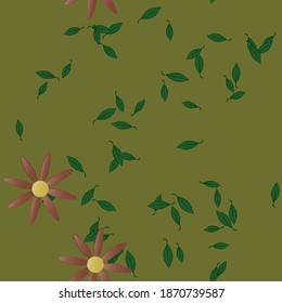 Floral abstract background texture. Seamless flowers pattern.