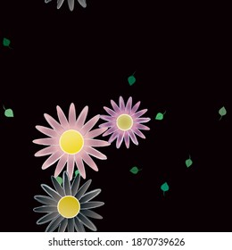 Floral abstract background texture. Seamless flowers pattern.