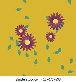 Floral abstract background texture. Seamless flowers pattern.