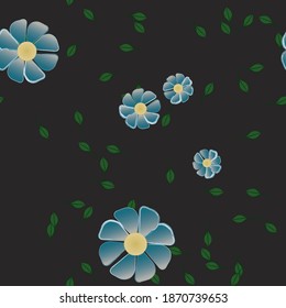 Floral abstract background texture. Seamless flowers pattern.