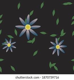 Floral abstract background texture. Seamless flowers pattern.