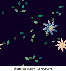 Floral abstract background texture. Seamless flowers pattern.