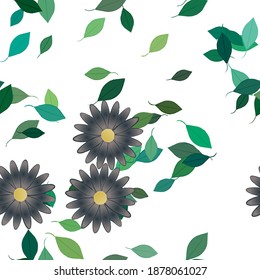 Floral abstract background texture. Seamless flowers pattern.
