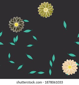 Textura de fondo floral abstracta. Patrón de flores sin foco.