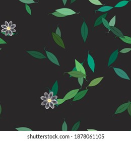 Floral abstract background texture. Seamless flowers pattern.