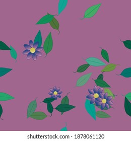 Floral abstract background texture. Seamless flowers pattern.