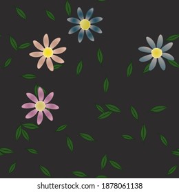 Textura de fondo floral abstracta. Patrón de flores sin foco.