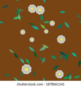 Textura de fondo floral abstracta. Patrón de flores sin foco.