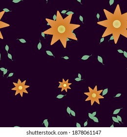 Floral abstract background texture. Seamless flowers pattern.