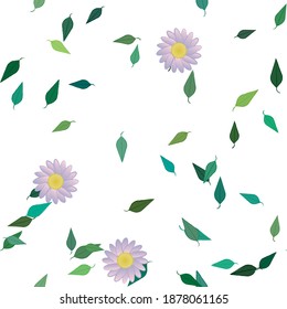 Floral abstract background texture. Seamless flowers pattern.