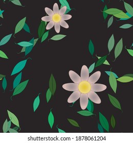Textura de fondo floral abstracta. Patrón de flores sin foco.