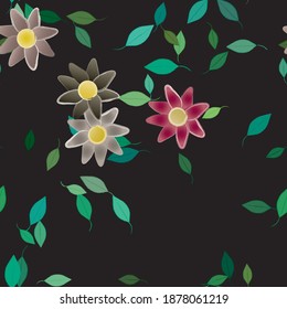 Textura de fondo floral abstracta. Patrón de flores sin foco.