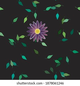 Floral abstract background texture. Seamless flowers pattern.