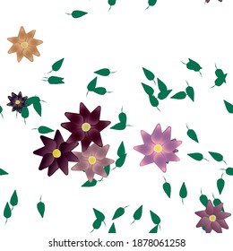 Floral abstract background texture. Seamless flowers pattern.