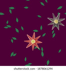 Floral abstract background texture. Seamless flowers pattern.