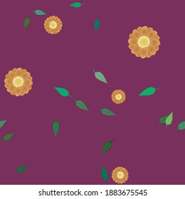 Floral abstract background texture. Seamless flowers pattern.