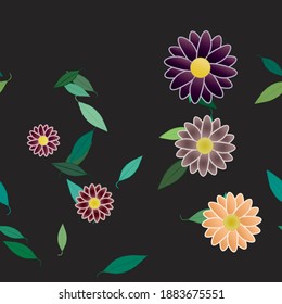 Textura de fondo floral abstracta. Patrón de flores sin foco.