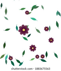 Floral abstract background texture. Seamless flowers pattern.